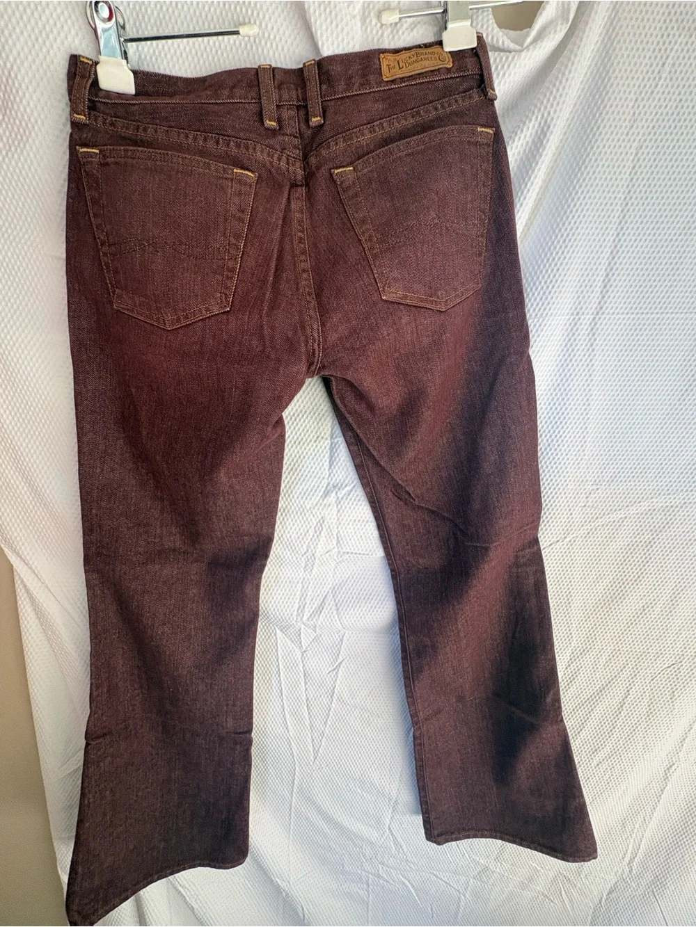 Lucky Brand Women's Deep Maroon Wide Leg Jeans